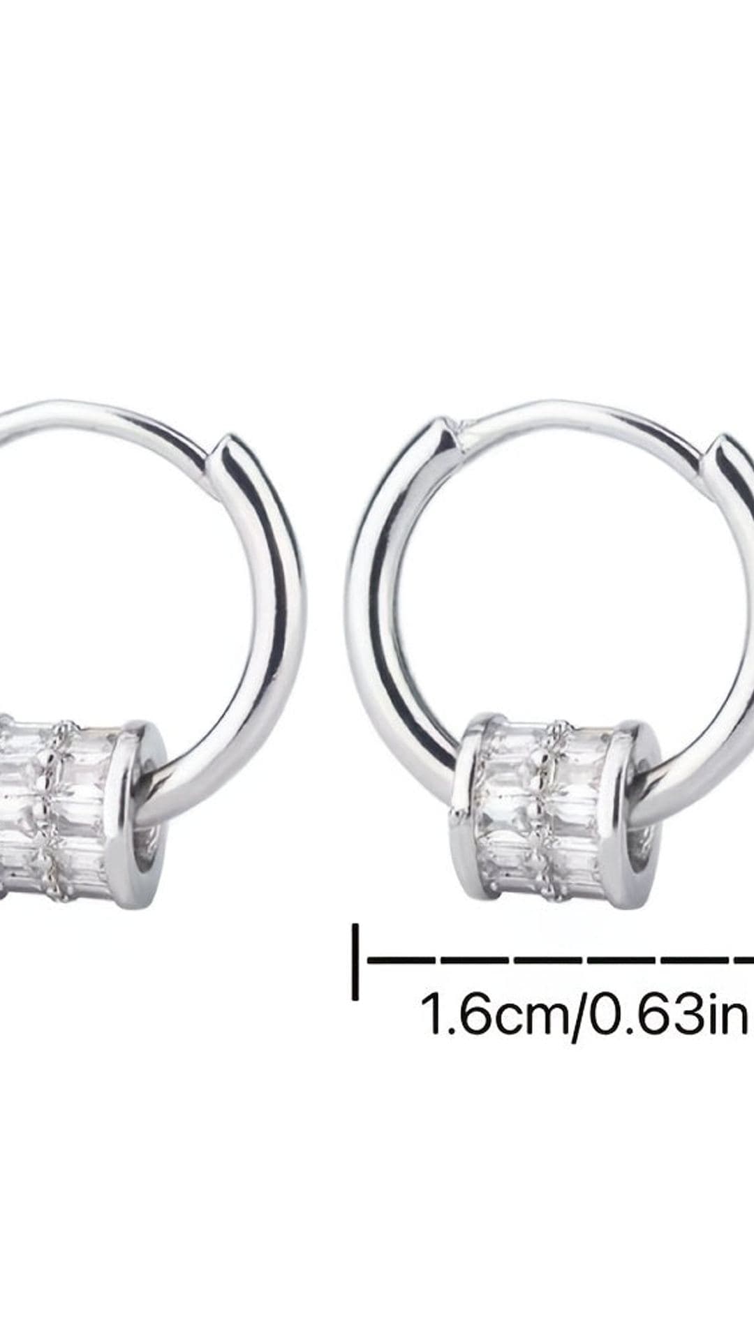 jkthpu-45 KissIcon Sparkling Zirconia Designer Earrings 18K Gold