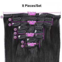 KissICON KissIcon Straight Clip Human Hair Extensions - RemyBrazilian