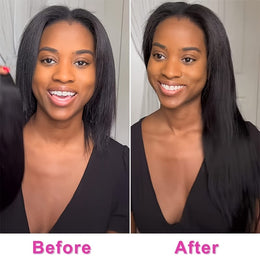 KissICON KissIcon Straight Clip In Hair Extensions - Unprocessed