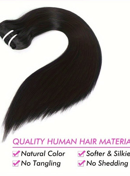 KissICON KissIcon Straight Clip In Hair Extensions - Unprocessed
