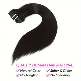 KissICON KissIcon Straight Clip In Hair Extensions - Unprocessed