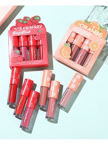 KissICON KissIcon Strawberry Matte Lipstick Set - Waterproof
