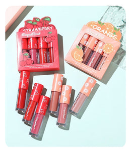KissICON KissIcon Strawberry Matte Lipstick Set - Waterproof
