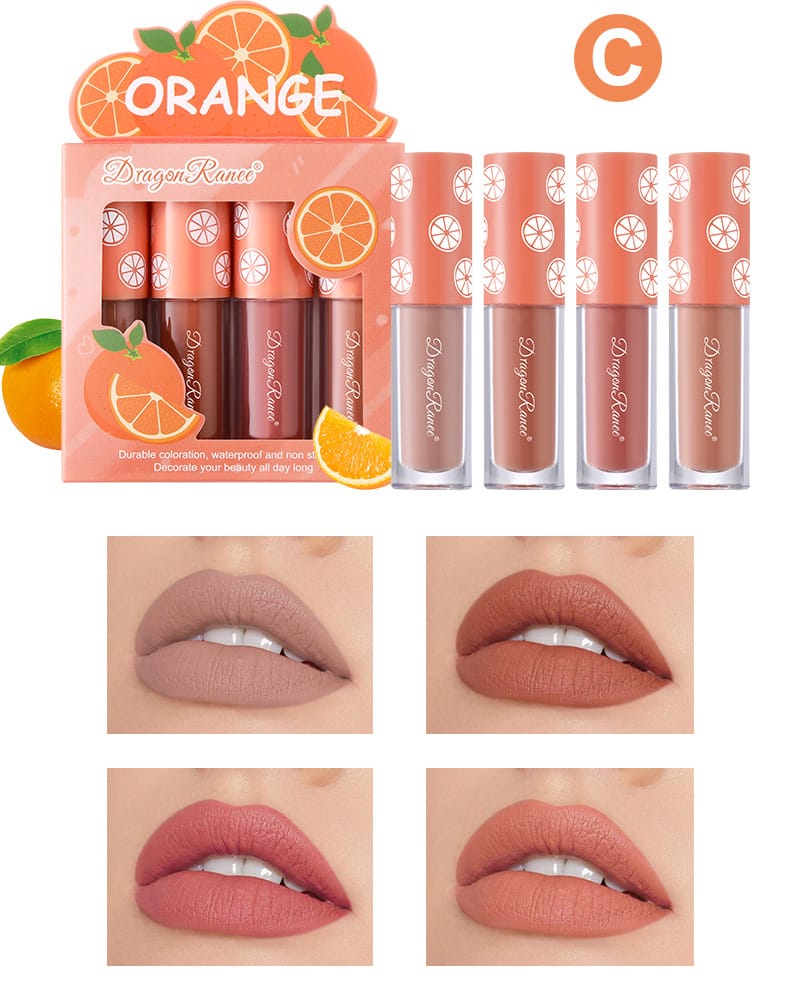 KissICON KissIcon Strawberry Matte Lipstick Set - Waterproof