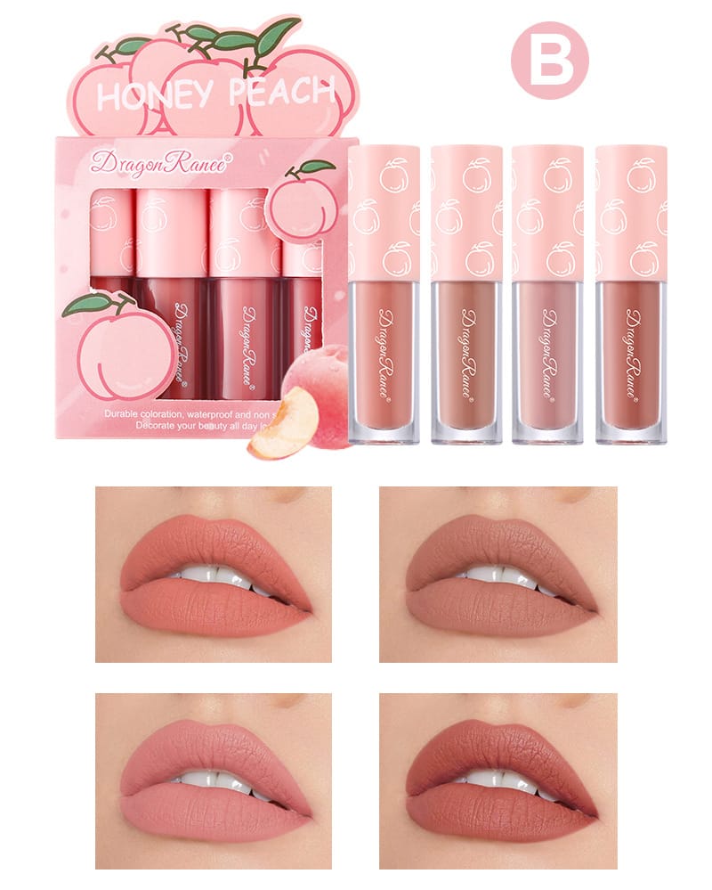 KissICON KissIcon Strawberry Matte Lipstick Set - Waterproof
