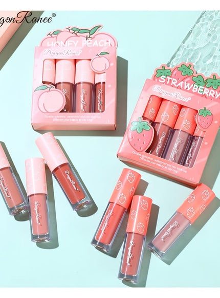 KissICON KissIcon Strawberry Matte Lipstick Set - Waterproof