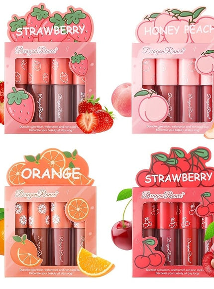KissICON KissIcon Strawberry Matte Lipstick Set - Waterproof