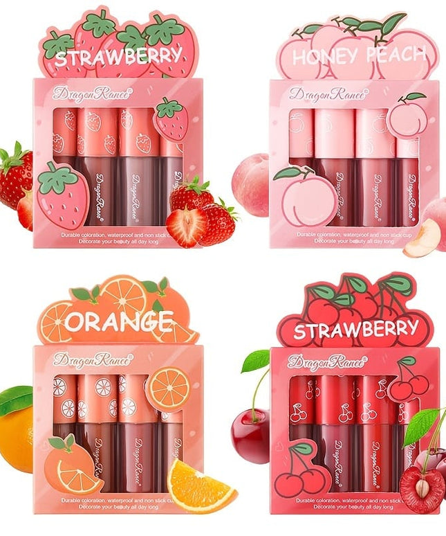 KissICON KissIcon Strawberry Matte Lipstick Set - Waterproof