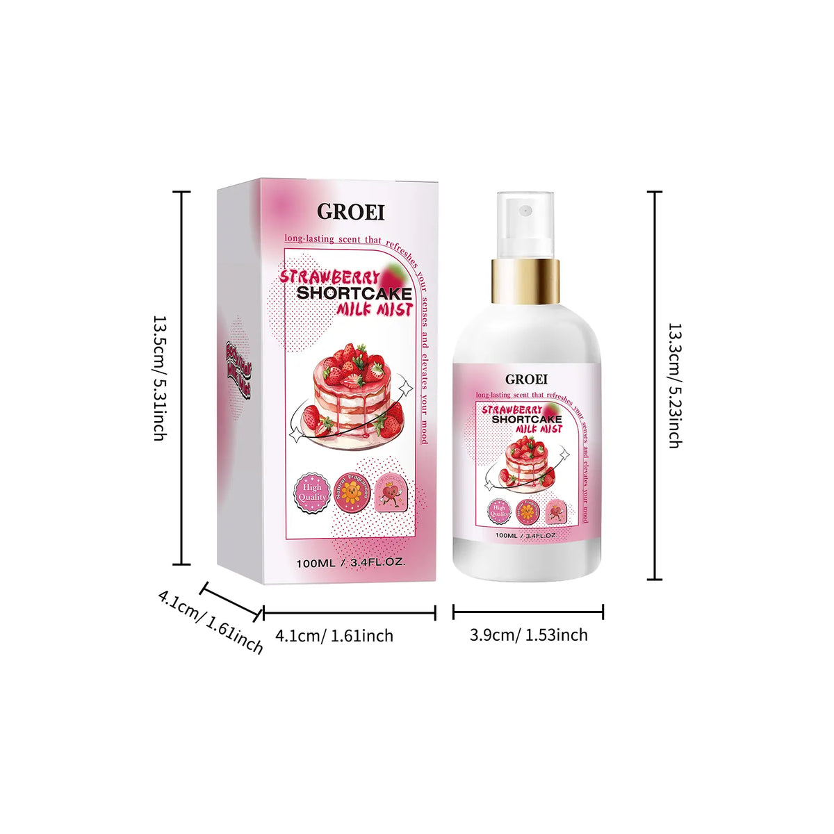 KissICON KissIcon Strawberry Shortcake Body Spray - Moisturizing