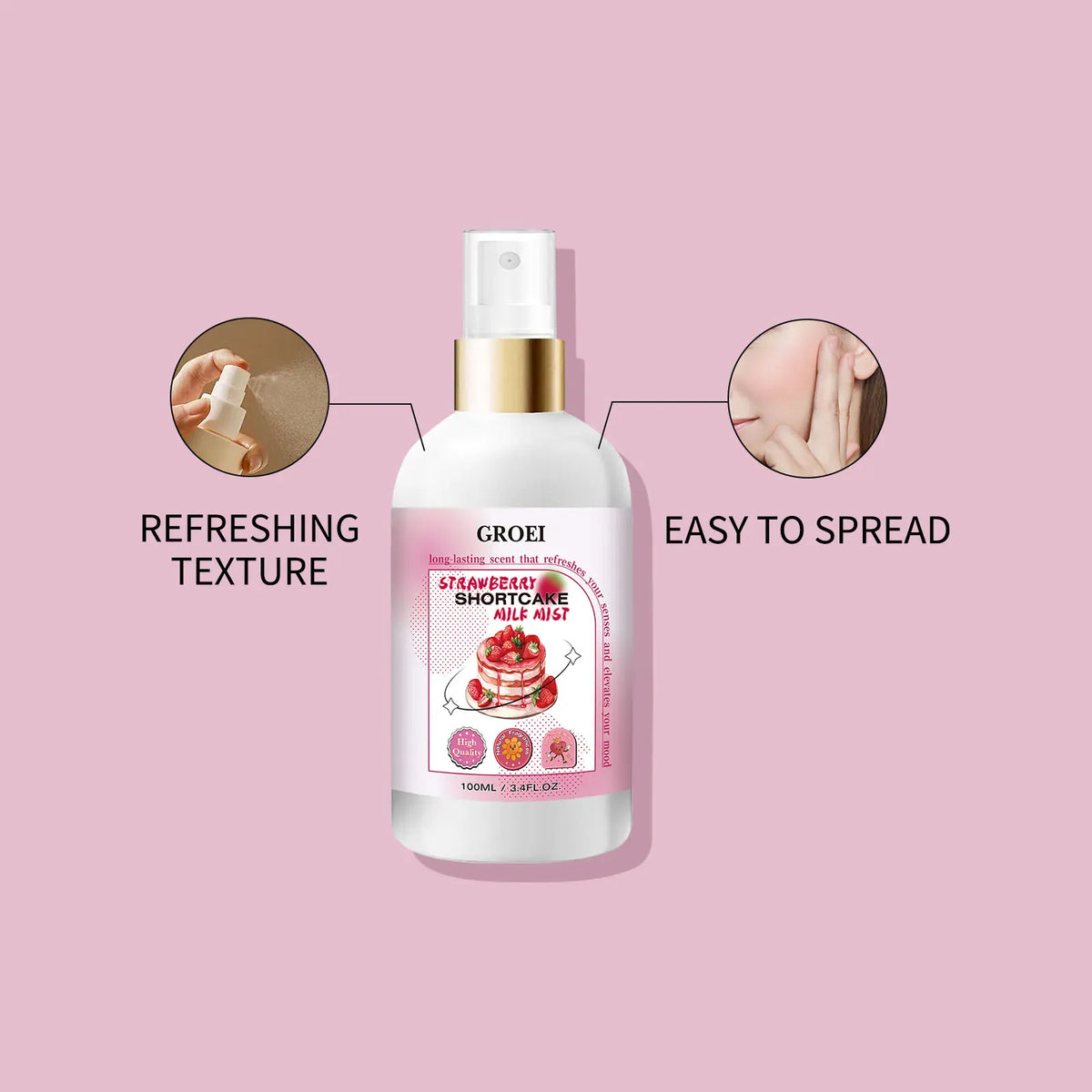 KissICON KissIcon Strawberry Shortcake Body Spray - Moisturizing