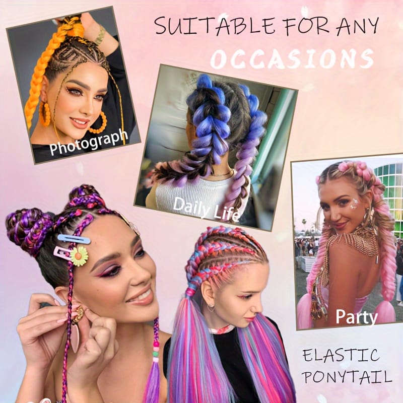 KissICON Kissicon Synthetic Straight Ponytail Elastic Tie