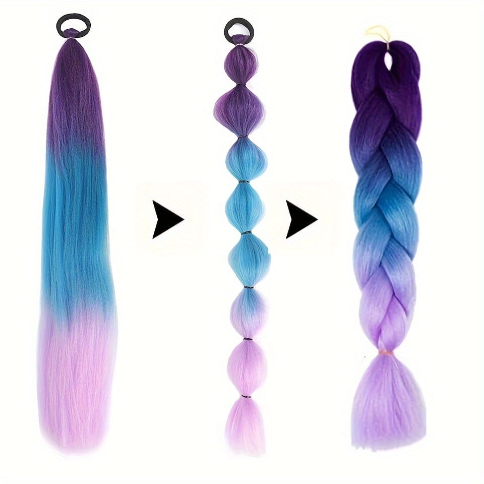 KissICON Kissicon Synthetic Straight Ponytail Elastic Tie