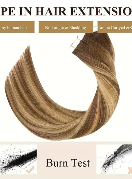 KissICON KissIcon Tape In Hair Extensions Remy 4P27 -