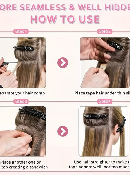 KissICON KissIcon Tape In Hair Extensions Remy 4P27 -