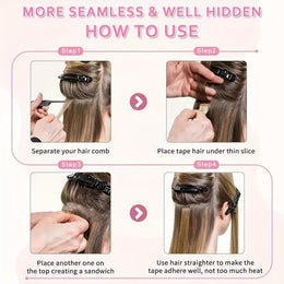 KissICON KissIcon Tape In Hair Extensions Remy 4P27 -