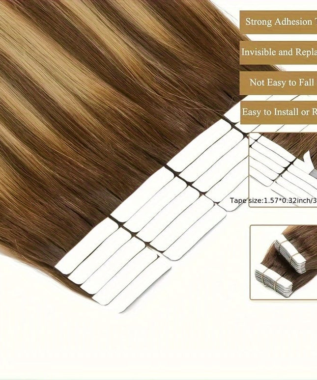 KissICON KissIcon Tape In Hair Extensions Remy 4P27 -