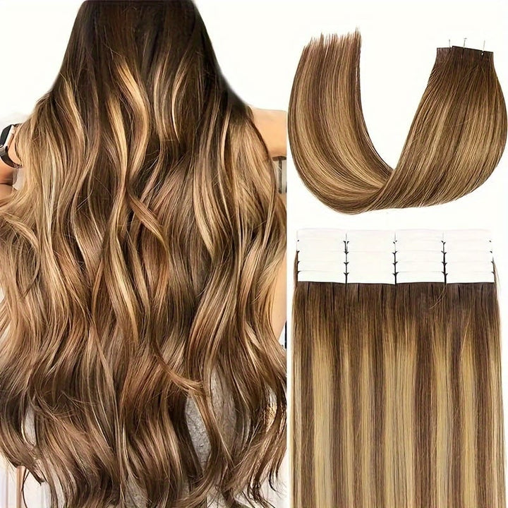 KissIcon Tape In Hair Extensions Remy 4P27 -