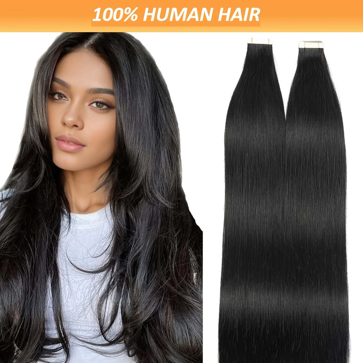 KissIcon Tape-In Straight Hair Extensions 16-26 - Weft