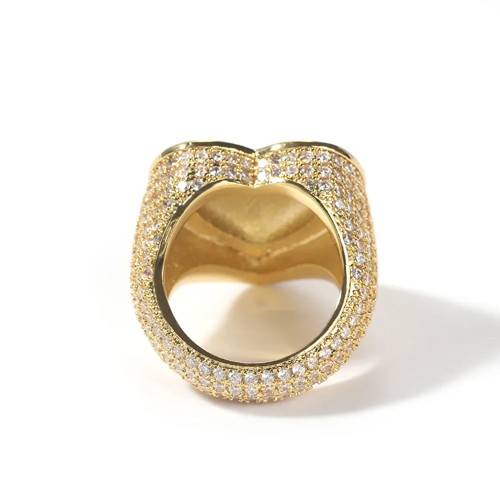 KissICON Kissicon Tbtk Heart Ring – Micro Paved Iced