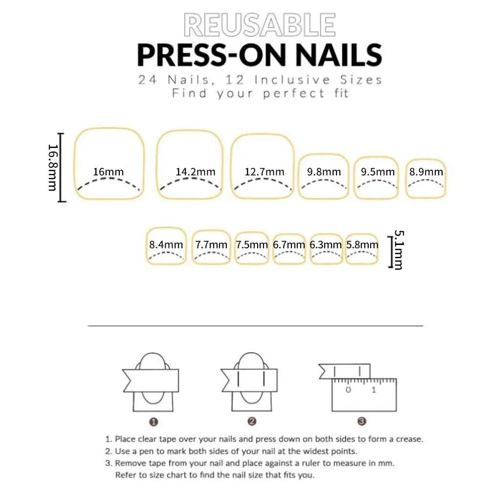 KissICON KissIcon Toe Nail Tips Pink Edge Full Cover