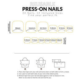 KissICON KissIcon Toe Nail Tips Pink Edge Full Cover