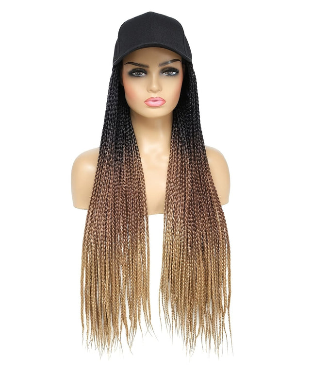 KissICON KissIcon Tomo Baseball Cap Wig Box Braids Ombre