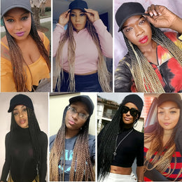 KissICON KissIcon TOMO Cap Wig 24In Box Braids Ombre