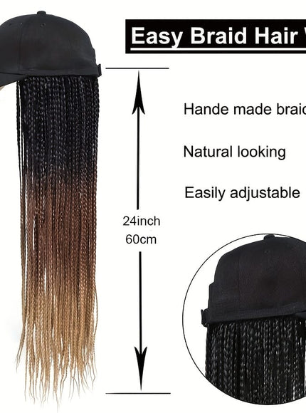 KissICON KissIcon TOMO Cap Wig 24In Box Braids Ombre