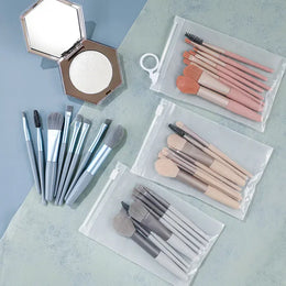 KissICON KissIcon Travel Makeup Brush Set 8Pcs with Bag