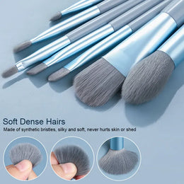 KissICON KissIcon Travel Makeup Brush Set 8Pcs with Bag