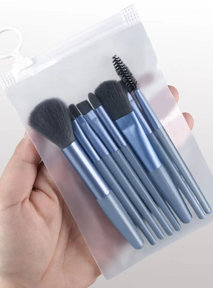 KissICON KissIcon Travel Makeup Brush Set 8Pcs with Bag