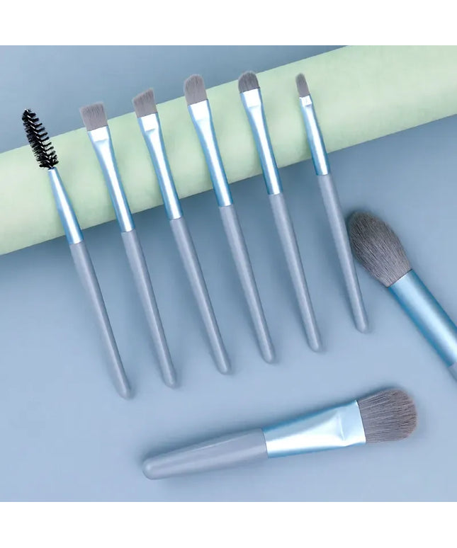 KissICON KissIcon Travel Makeup Brush Set 8Pcs with Bag