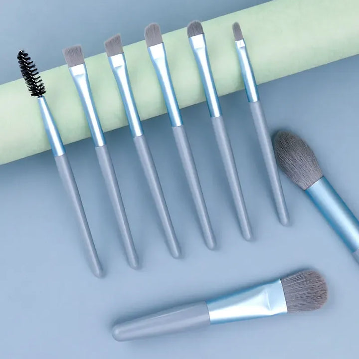 KissIcon Travel Makeup Brush Set 8Pcs with Bag