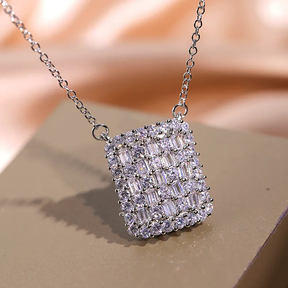 KissICON KissIcon Trend Geometric Cubic Zirconia Necklace Sparkle