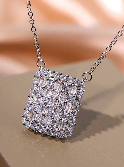 KissICON KissIcon Trend Geometric Cubic Zirconia Necklace Sparkle