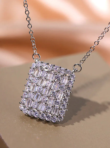 KissICON KissIcon Trend Geometric Cubic Zirconia Necklace Sparkle