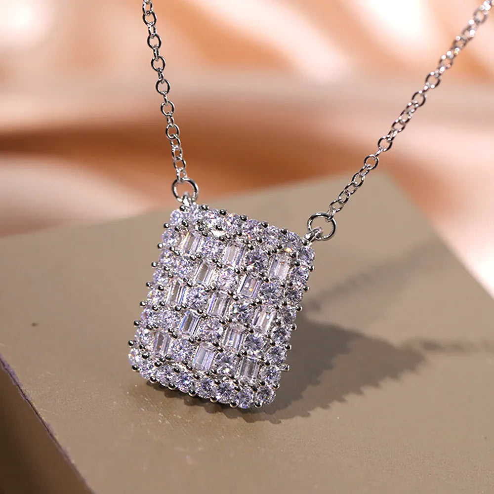 KissICON KissIcon Trend Geometric Cubic Zirconia Necklace Sparkle