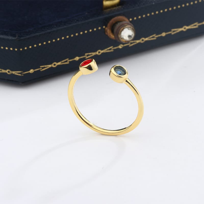 KissICON KissIcon Unique 925 Silvered Zircon Ring - Party Elegance