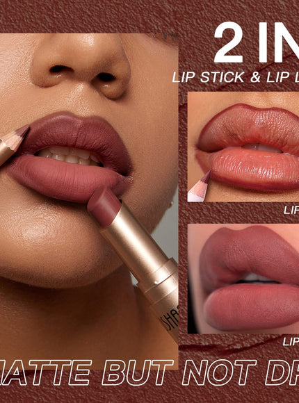 KissICON KissIcon Ushas Lipstick Lipliner Set - Long Lasting