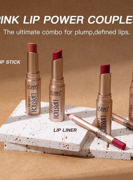 KissICON KissIcon Ushas Lipstick Lipliner Set - Long Lasting
