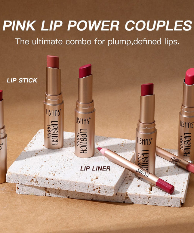 KissICON KissIcon Ushas Lipstick Lipliner Set - Long Lasting