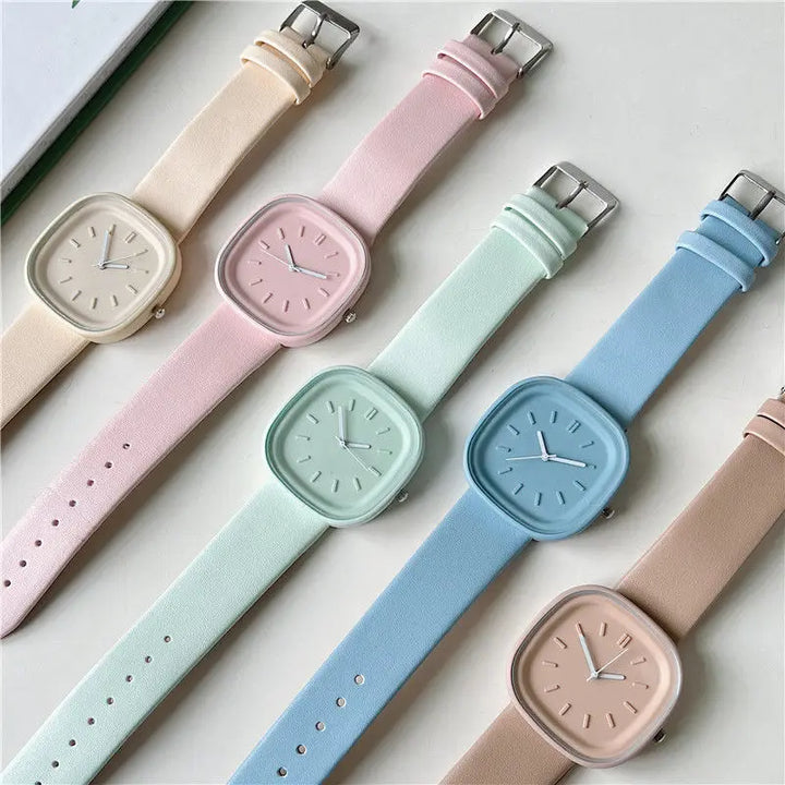 KissIcon UTHAI H109 Candy Macaron Watch Quartz -
