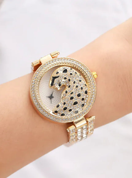 KissICON KissIcon UTHAI H30 Leopard Head Watch - Diamond
