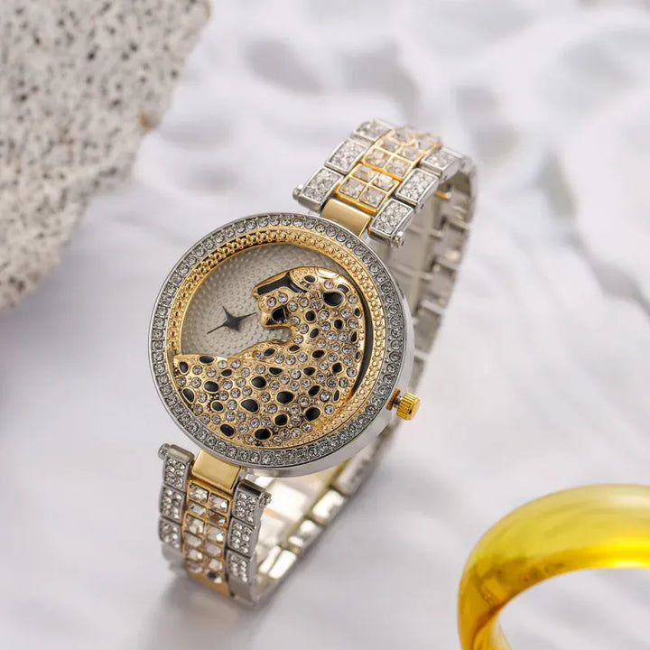 KissIcon UTHAI H30 Leopard Head Watch - Diamond