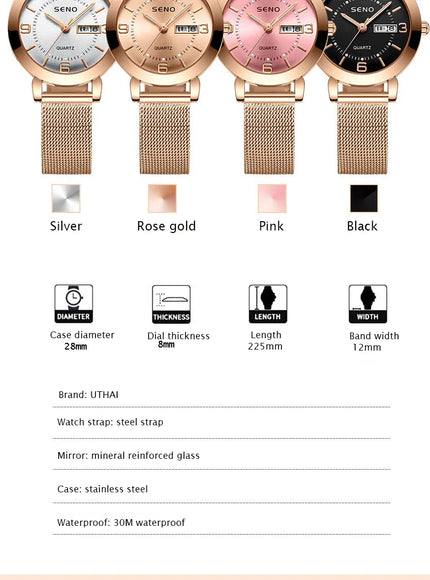 KissICON KissIcon Uthai H55 Womens Quartz Watch - Big