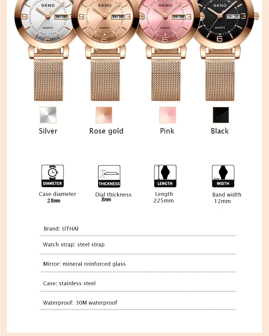 KissICON KissIcon Uthai H55 Womens Quartz Watch - Big