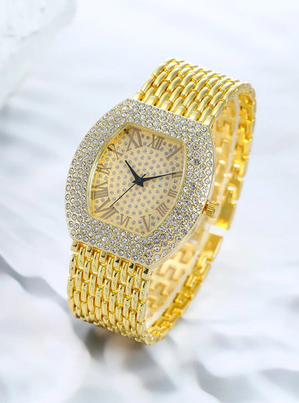KissICON KissIcon UTHAI H64 Diamond Watch Steel Band -