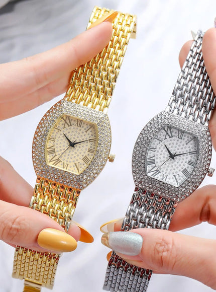 KissICON KissIcon UTHAI H64 Diamond Watch Steel Band -