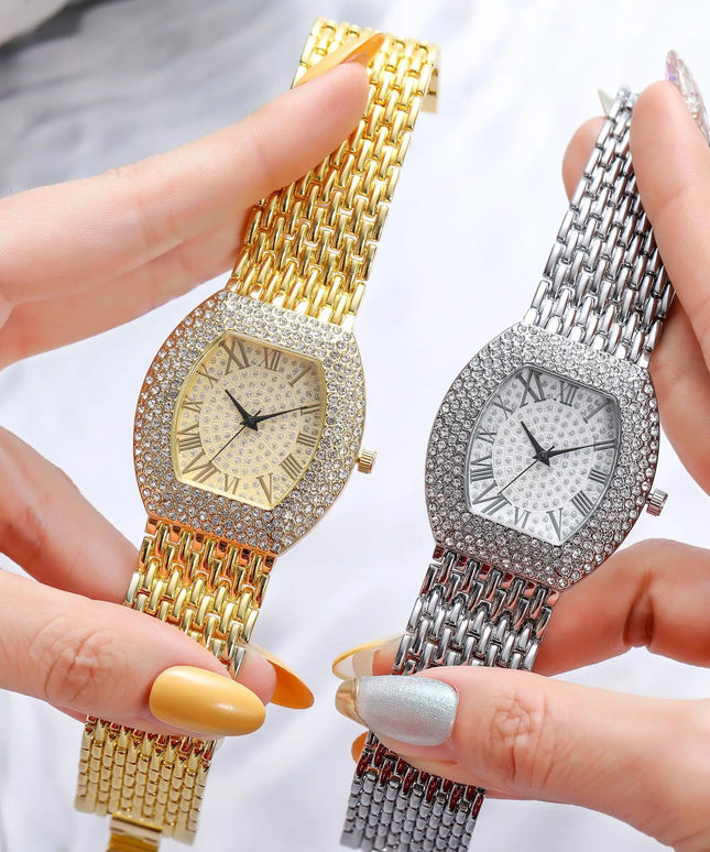 KissICON KissIcon UTHAI H64 Diamond Watch Steel Band -