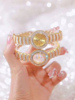 KissICON KissIcon UTHAI Mermaid Diamond Waterproof Quartz Watch